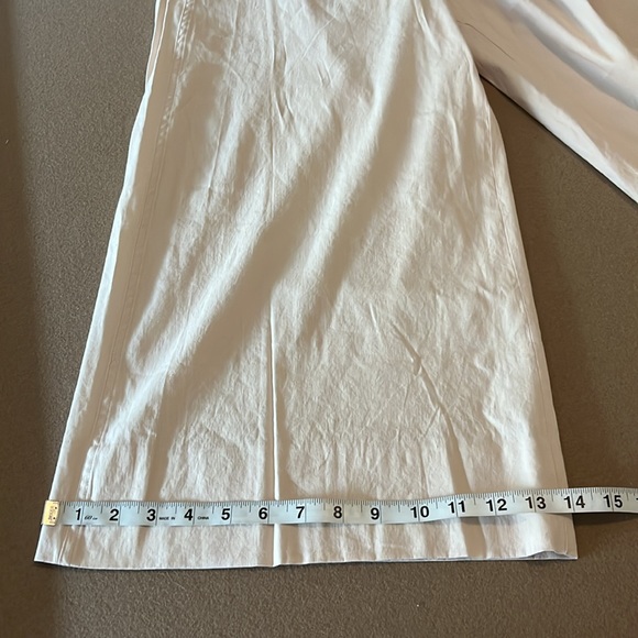 VINCE Linen Blend Cream Color Pants- Size 10 - Picture 11 of 12